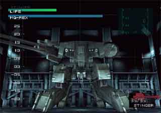 Metal Gear, hrozivě vyzbrojený robot velikosti rodinného domu, v celé své kovové kráse
